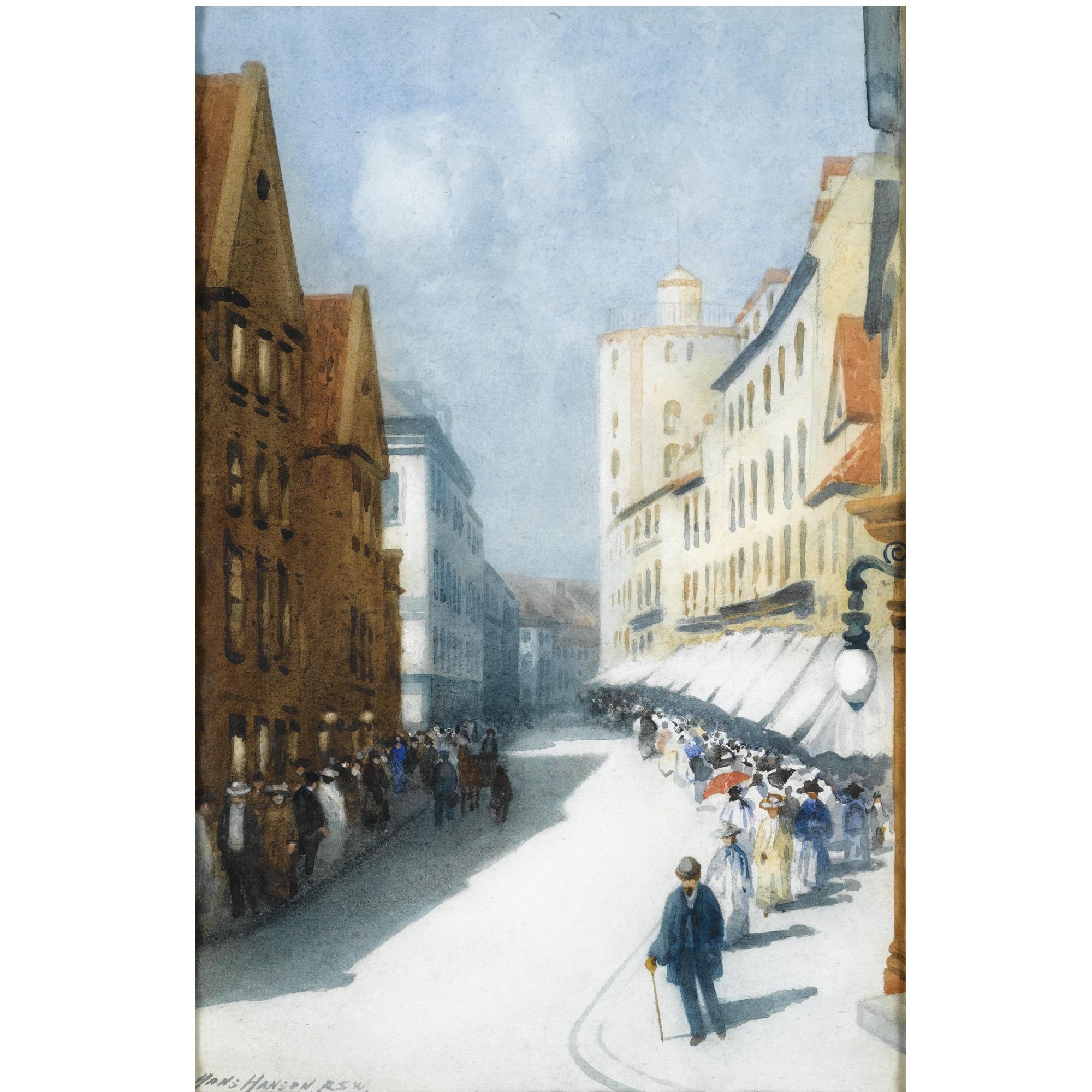 Hans Jacob Hansen - Continental Street Scene