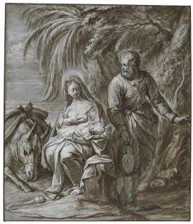 Hans Johann Rottenhammer The Elder - Rest On The Flight Into Egypt