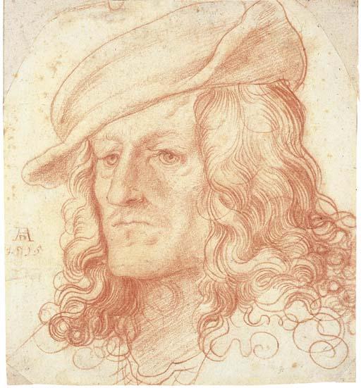 Hans Leonardt Schäufelein - Portrait of a man, bust-length, wearing a hat
