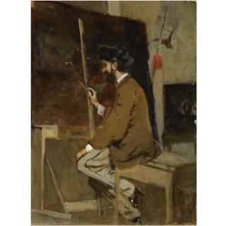 Hans Makart - Austrian selbstbildnis (Self-Portrait)