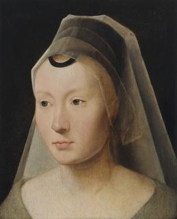 Hans Memling - Portrait of a lady, bust-length