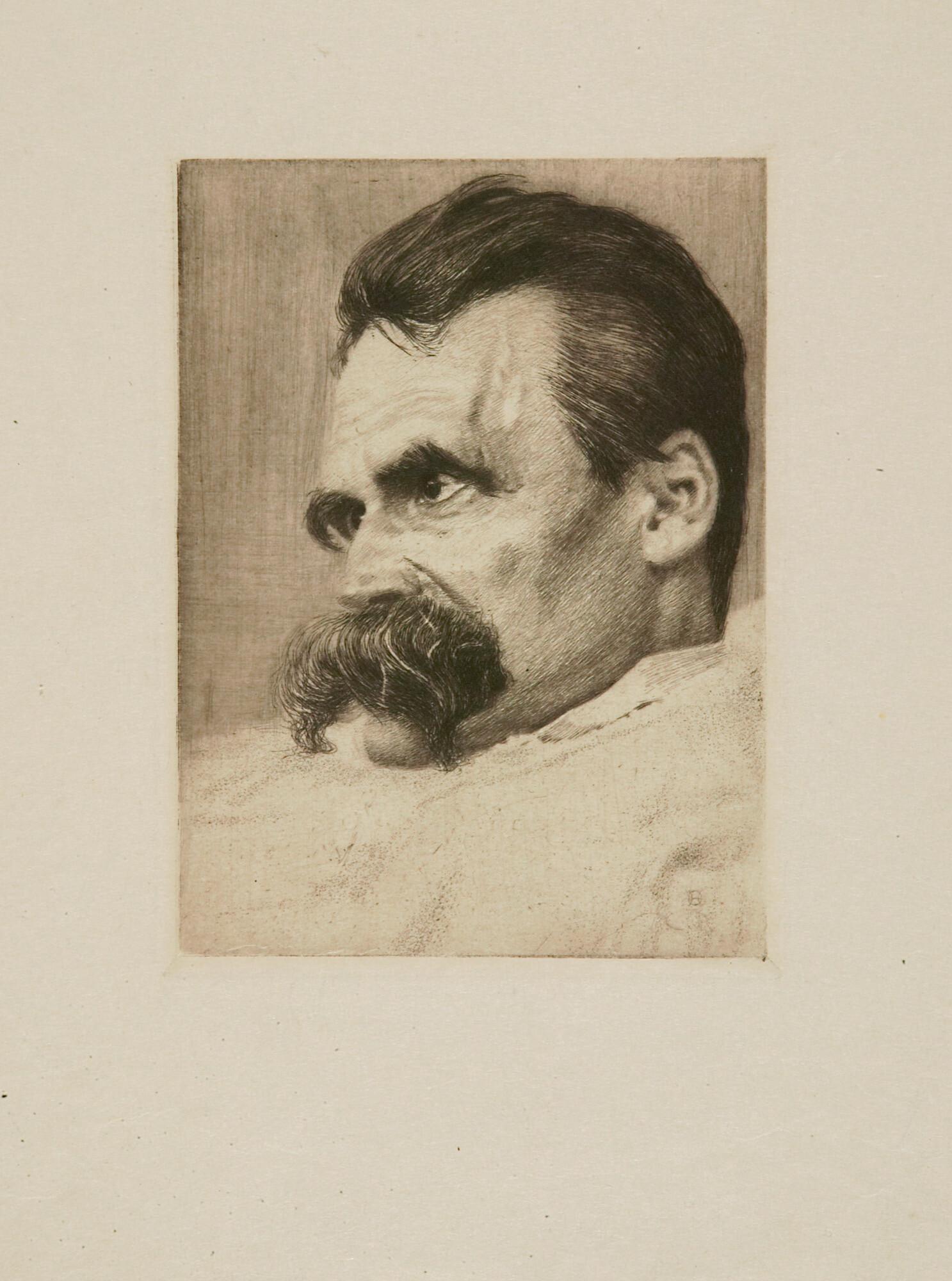 Hans Olde - Porträt Friedrich Nietzsche.