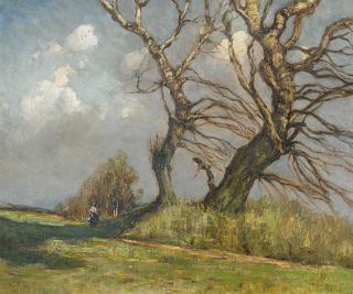 Hans Peter Feddersen - Vorfrühling am Feldrand.