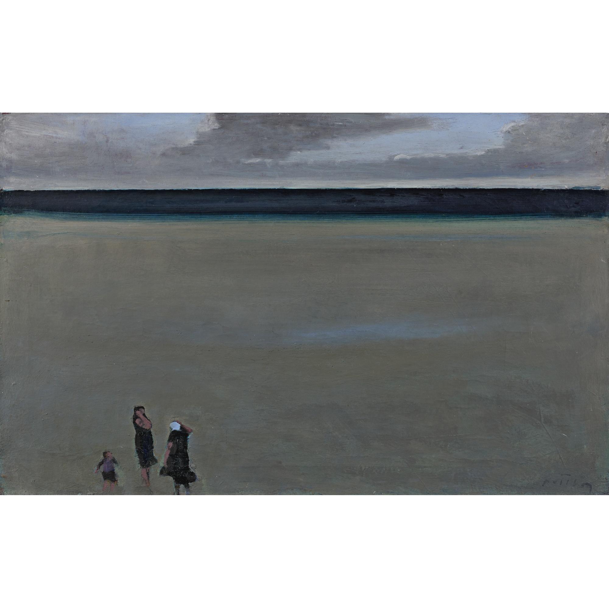 Hans Potthof - Strandszene Beach Scenery