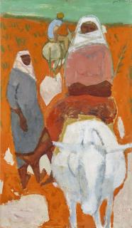 Hans Potthof - Südliche Landschaft Mit Personen Und Maultieren