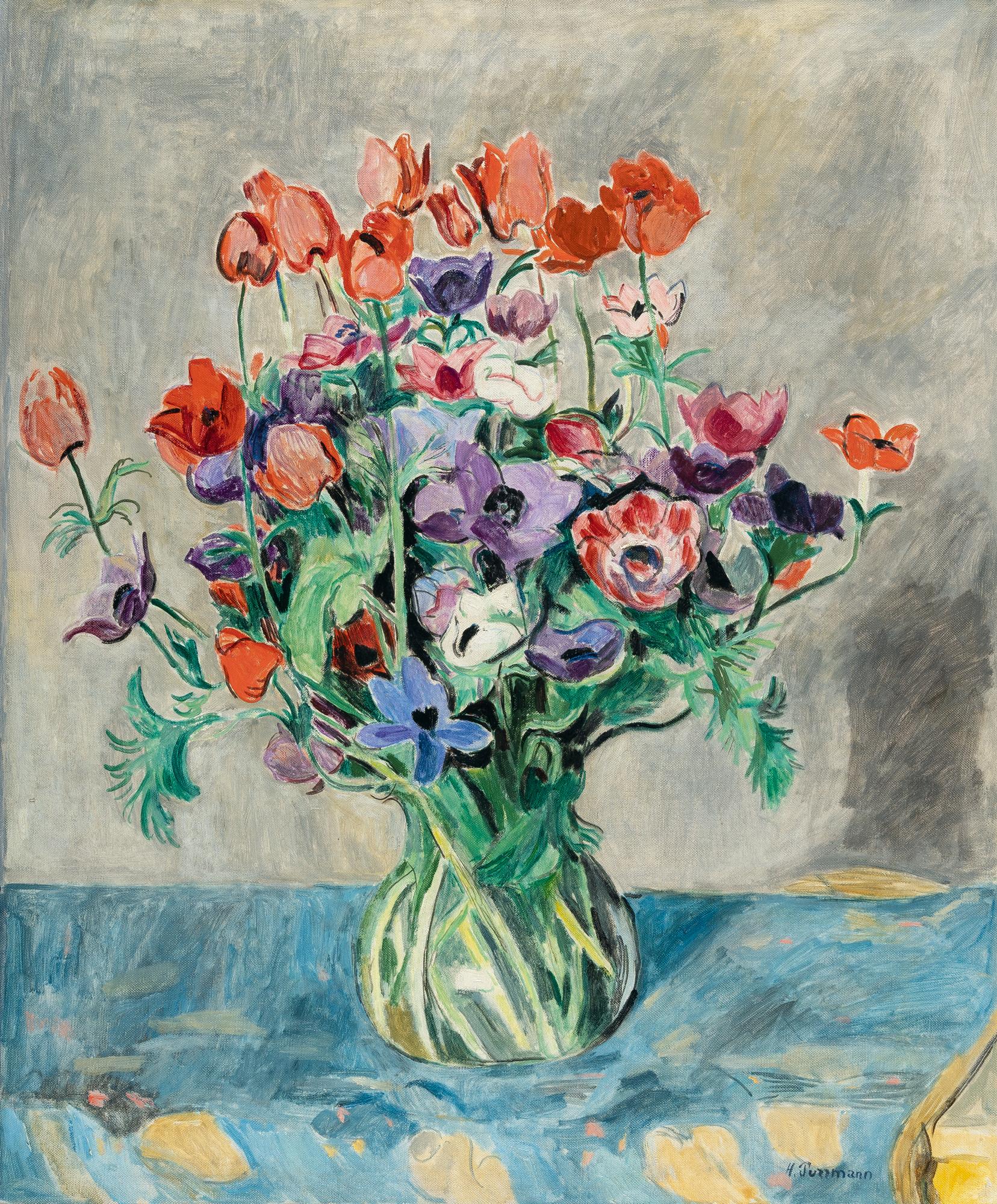 Hans Purrmann - Anemonenstillleben