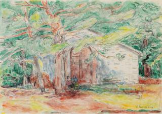 Hans Purrmann - Haus im Grödner Tal in Südtirol