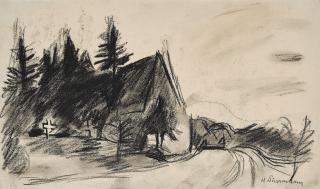 Hans Purrmann - Ohne Titel (Waldkirche).