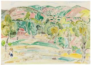 Hans Purrmann - Südliche Landschaft (Ospedaletti bei San Remo)