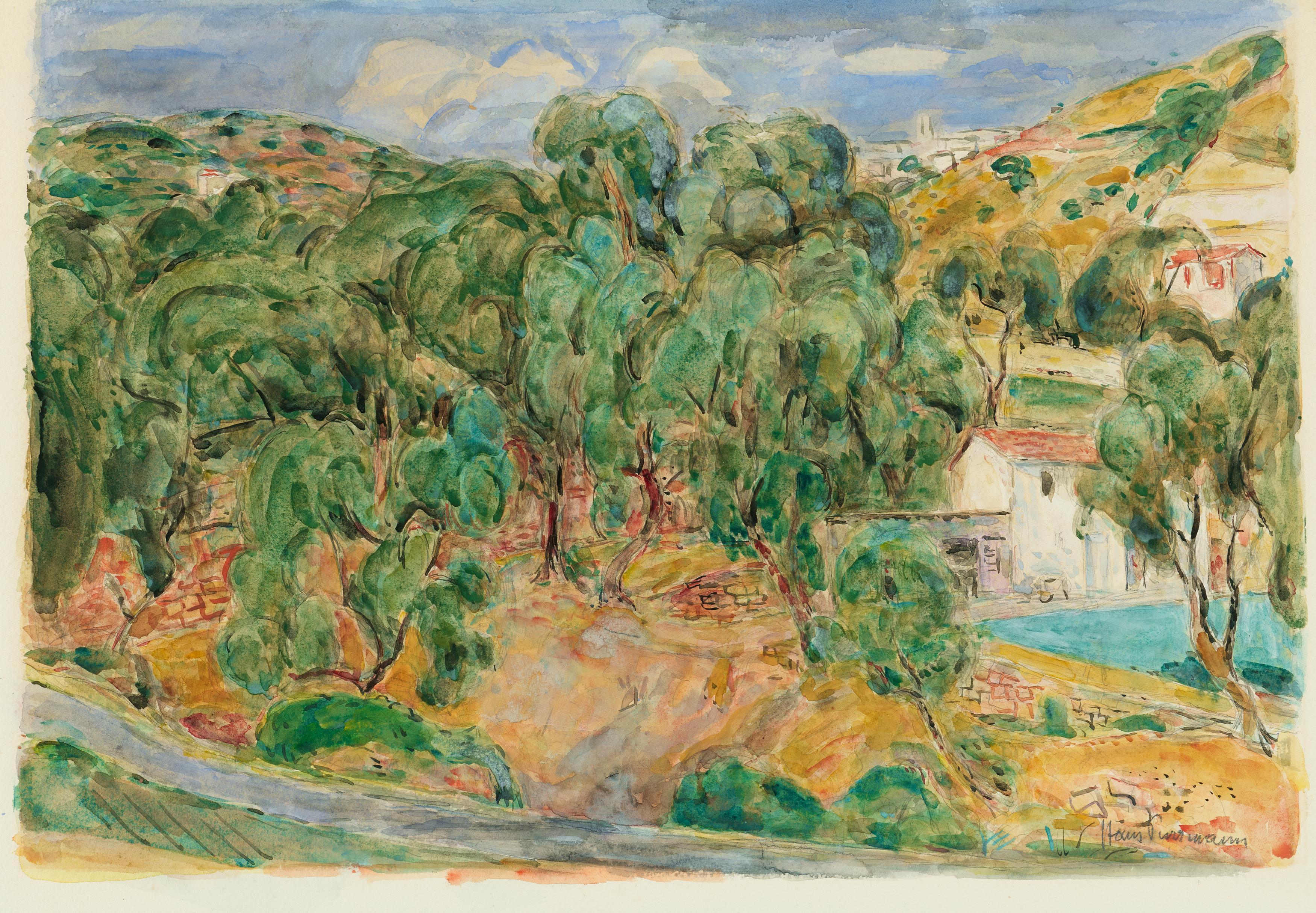 Hans Purrmann - Südliche Landschaft (Ospedaletti).