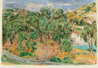 Hans Purrmann - Südliche Landschaft (Ospedaletti).