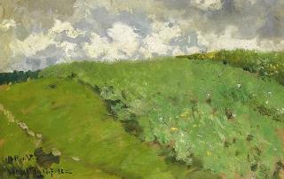 Hans Richard von Volkmann - Landschaft bei Wesseling