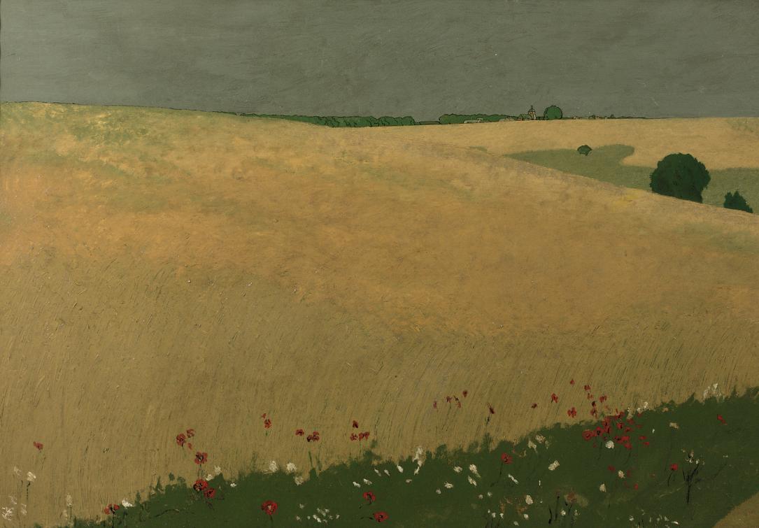 Hans Richard von Volkmann - Poppies in a Field