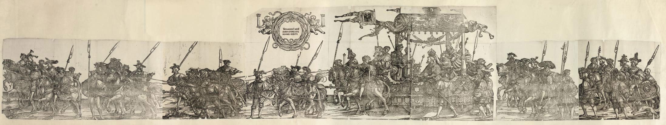 Hans Schäufelein the Elder - The Triumphal Cortege of Charles V (Holl. 50-57)