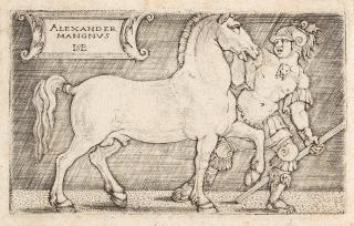 Hans Sebald Beham - 2 Bll.: Adam, auf einem Baumstumpf sitzend – Alexander der