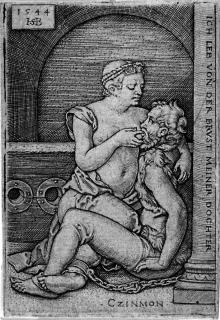 Hans Sebald Beham - Cimon und Pero.