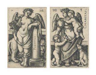 Hans Sebald Beham - Cognition And The Seven Virtues