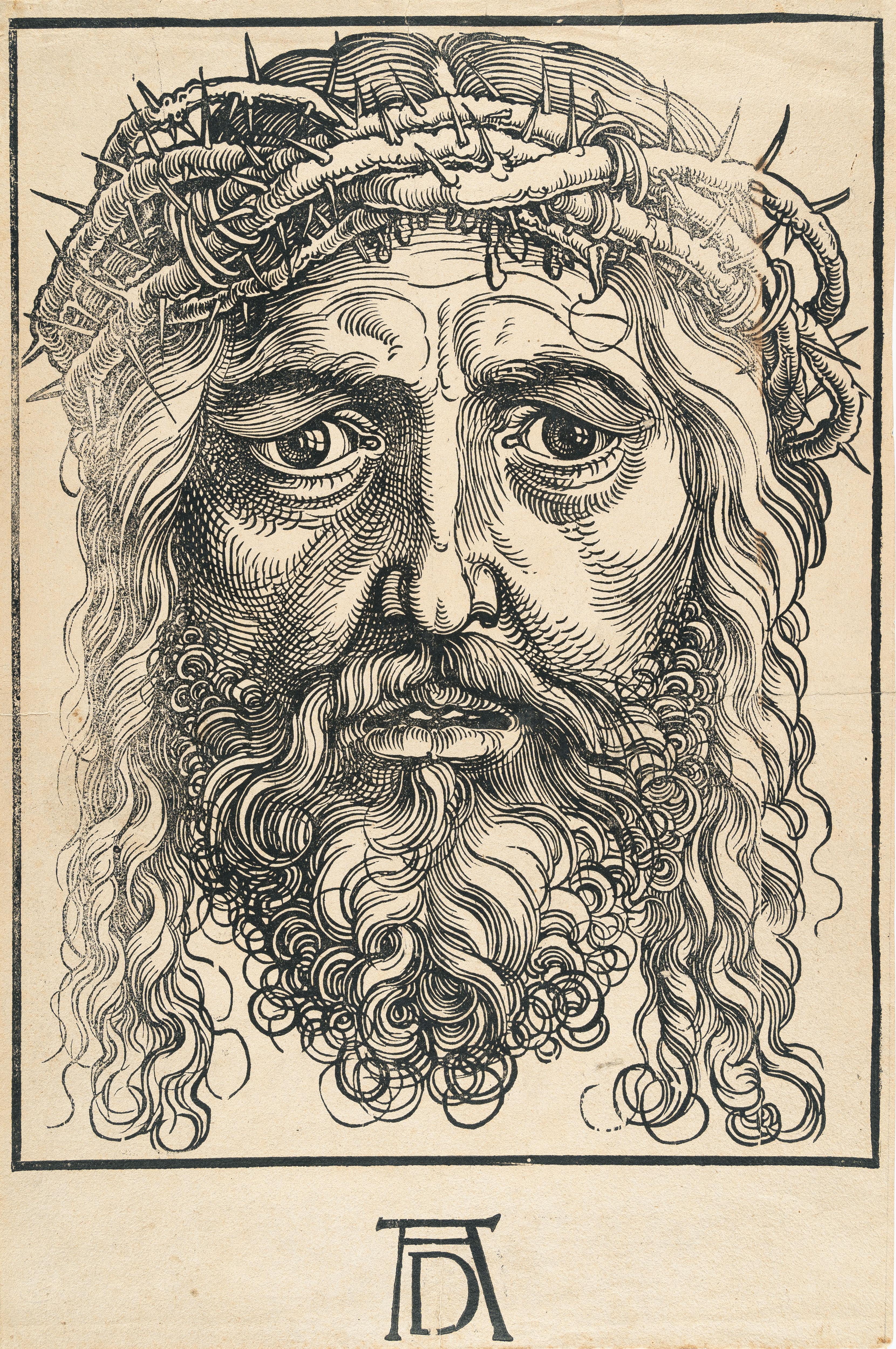 Hans Sebald Beham - Das dornengekrönte Haupt Christi