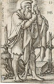 Hans Sebald Beham - Der Apostel Simon.