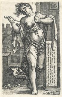 Hans Sebald Beham - Lucretia, stehend