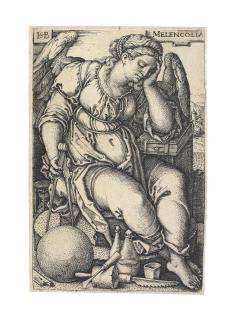 Hans Sebald Beham - Melencolia (Bartsch 144; Hollstein, Pauli 145)