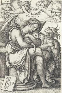 Hans Sebald Beham - Patience (Bartsch 138; Pauli, Hollstein 141)