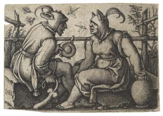 Hans Sebald Beham - The Fool and the Foolish Woman