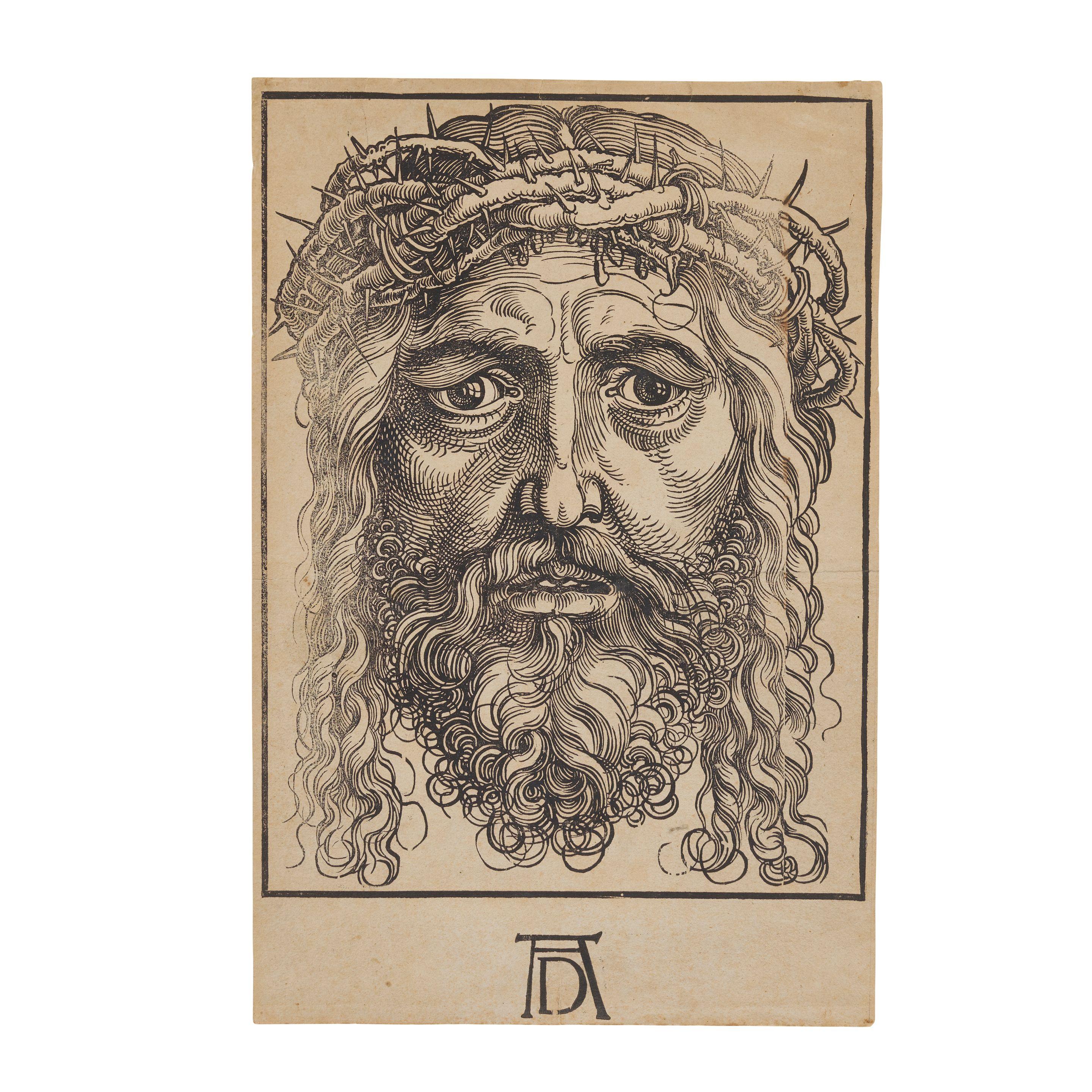 Hans Sebald Beham - The Head of Christ Crowned with Thorns