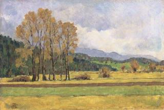 Hans Thoma - Before the forest