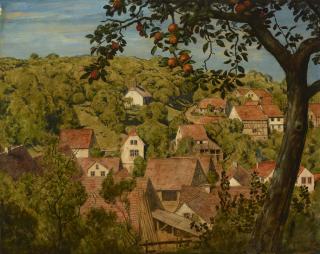 Hans Thoma - Blick auf Mamolsheim