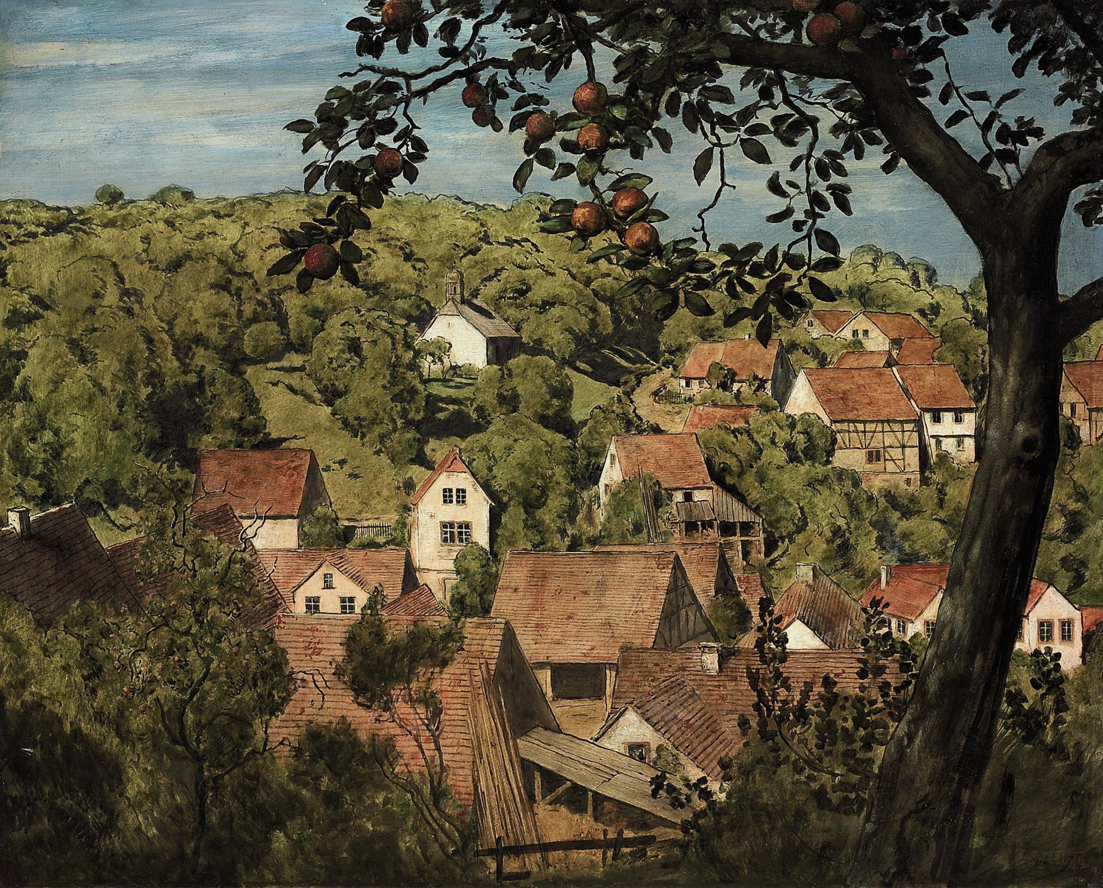 Hans Thoma - Blick auf Mamolsheim