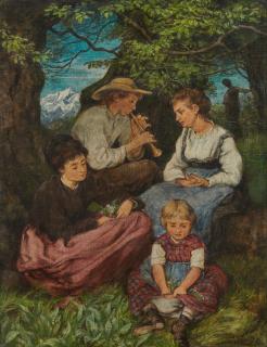 Hans Thoma - Die Frühlingsrast