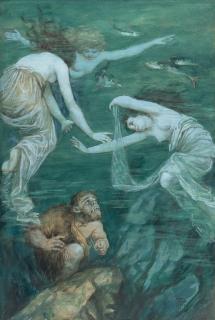 Hans Thoma - Die Rheintöchter und Alberich