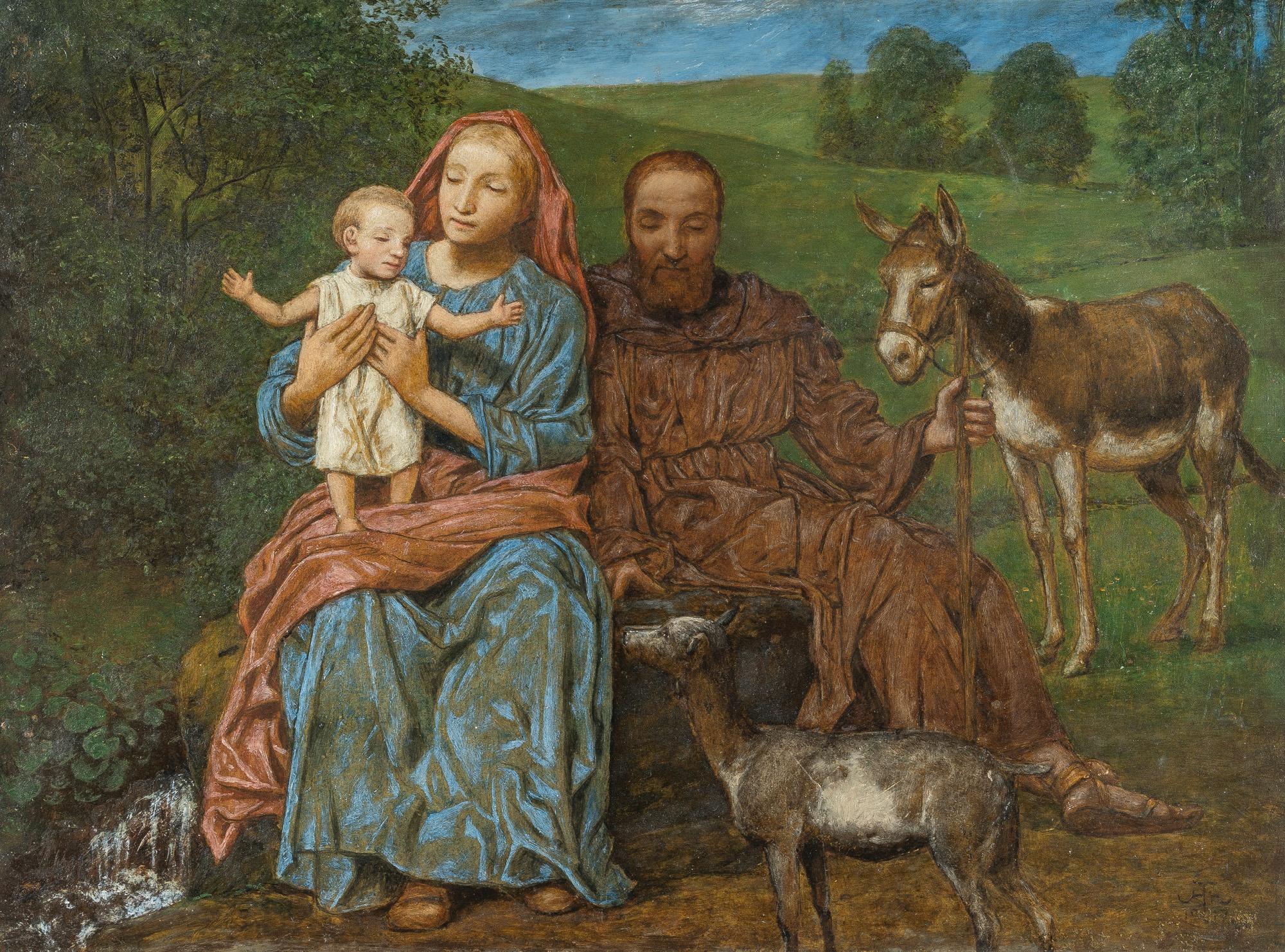 Hans Thoma - Die Ruhe auf der Flucht