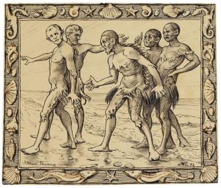 Hans Thoma - Fünf Meeresfabelwesen