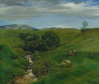 Hans Thoma - »Schwarzwaldwiese«.