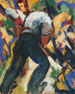 Hans Thuar - Arbeiter am Hochofen