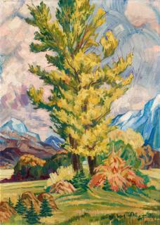 Hans Thuar - Pappeln in der Sonne