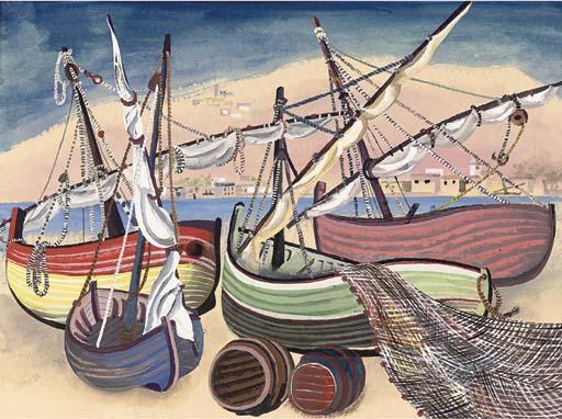 Hans Tisdall - Sailing Boats At Dock