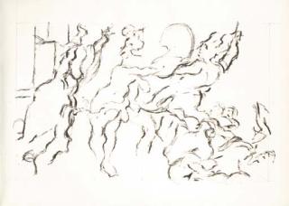 Hans van Hoek - Studie naar Rubens: Mars en Venus