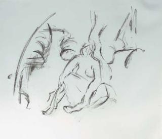 Hans Van Hoek - Woman in a landscape