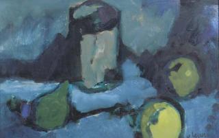 Hans Van Ieperen - Stilleven met Blauwen Lap - Still life with blue cloth