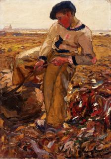 Hans von Bartels - Bauernjunge auf dem Feld