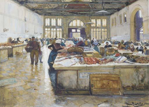 Hans Von Bartels - Marché au poisson