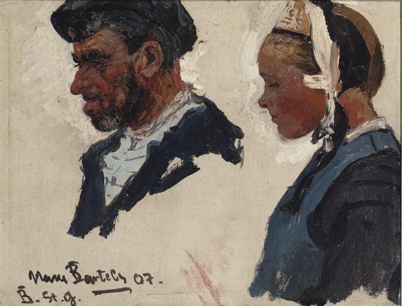 Hans von Bartels - Portrait studies of fisher folk, Bretagne