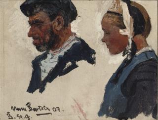 Hans von Bartels - Portrait studies of fisher folk, Bretagne