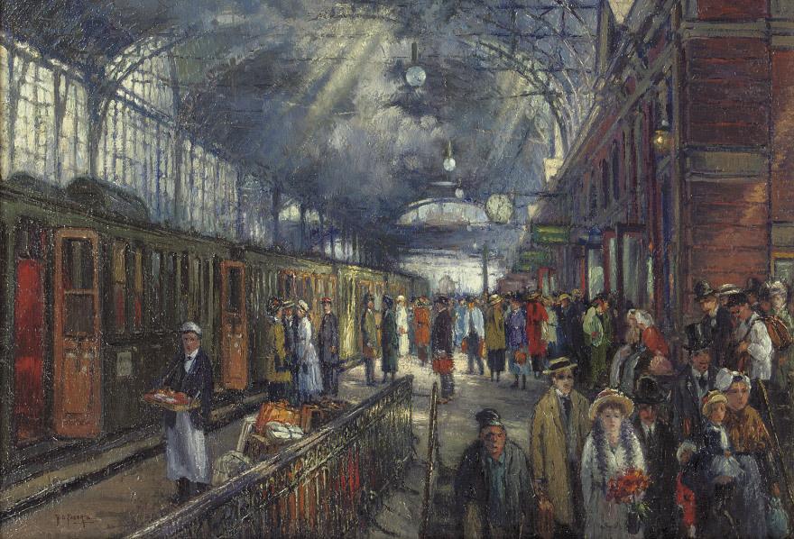 Hans von Faber du Faur - Station Hollands Spoor, The Hague