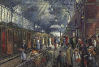 Hans von Faber du Faur - Station Hollands Spoor, The Hague