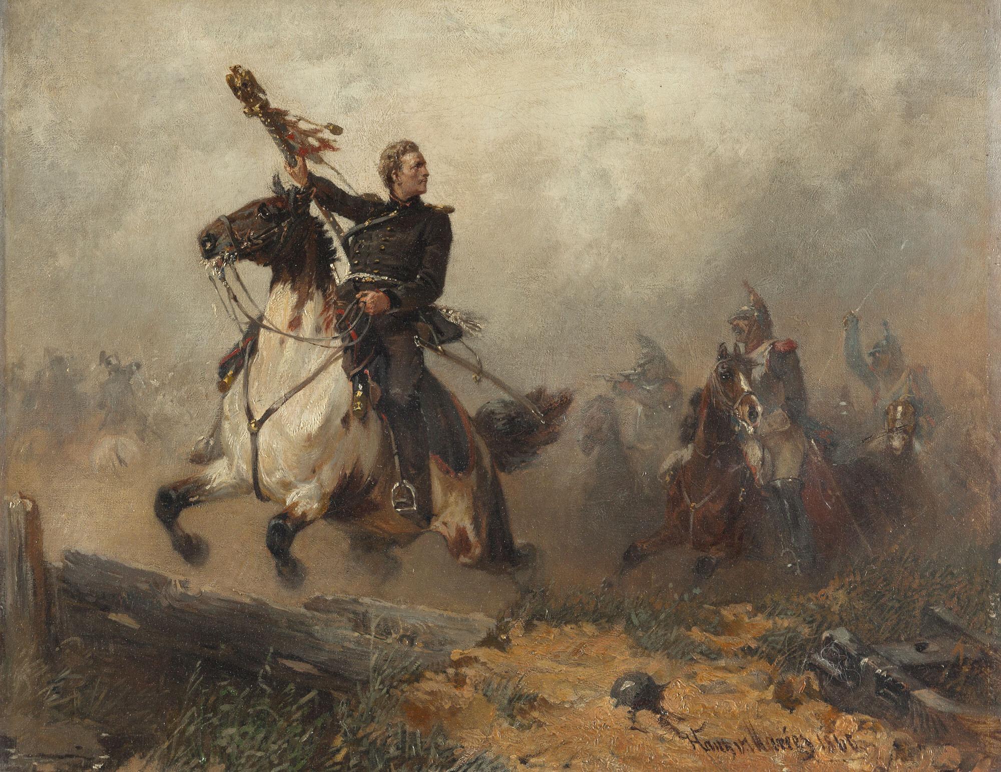 Hans von Marées - Die eroberte Standarte.