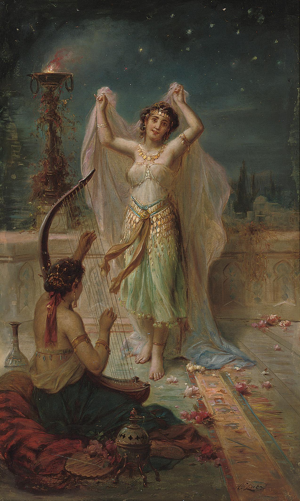 Hans Zatzka - A dance under the stars